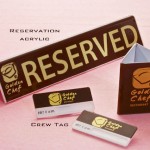 RESERVED SIGN, NAME TAG, BILL HOLDER